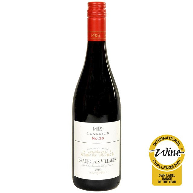 M&S Beaujolais-Villages red wine 75cl, imported from the UK