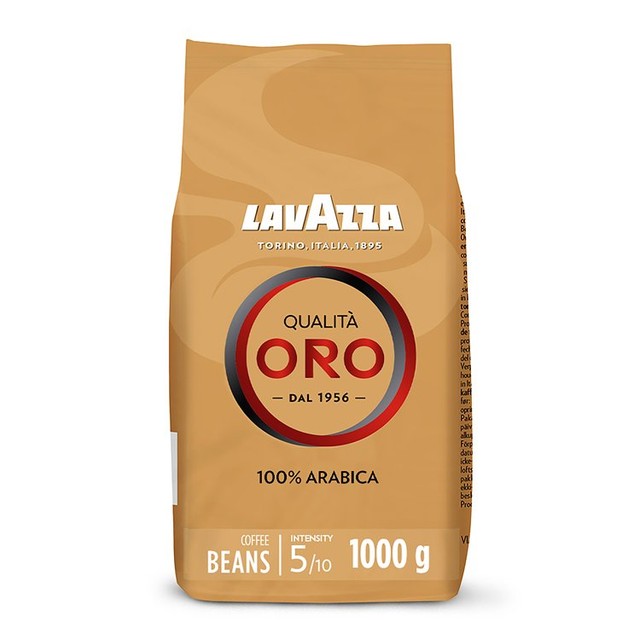 Lavazza Qualita Oro medium roast coffee beans 1kg, UK version