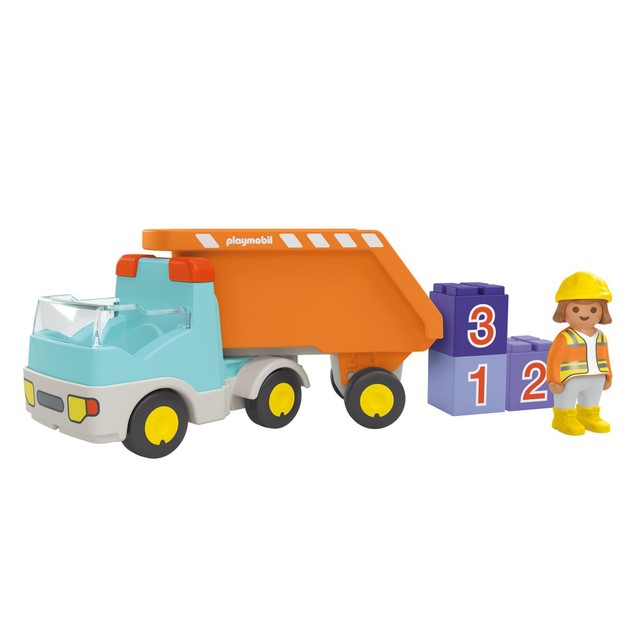 Playmobil JUNIOR dump truck toy, imported from the UK
