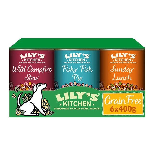 Lily's Kitchen grain-free dog food multipack 6 x 400g, UK version