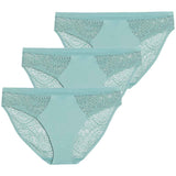 M&S Women's High Leg Knickers Teal Size 14, imported from the UK