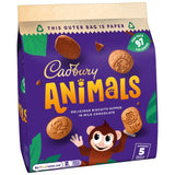 Cadbury Animals chocolate biscuit snack packs 5 x 19.9g - British product