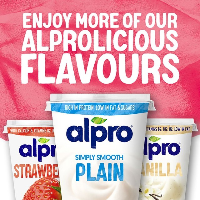 Alpro blueberry cherry yogurt alternative 4 x 125g - British product