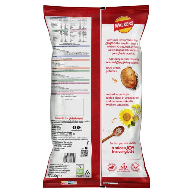 Walkers Classic Variety crisps multipack with 12 packs (British brand)