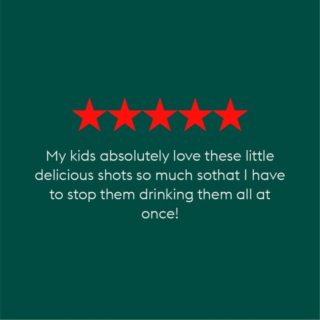 Plenish Kids Mango Juice Shot 4 x 60ml, imported from the UK