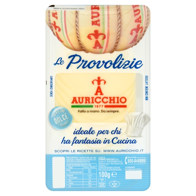 Auricchio Mild Provolone Cheese Slices 100g - British product