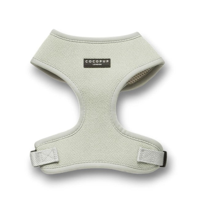 Cocopup London Sage Tweed dog harness extra small - British product