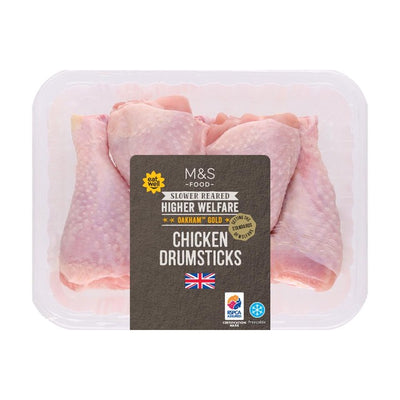 M&S Oakham Gold Chicken Drumsticks 600g