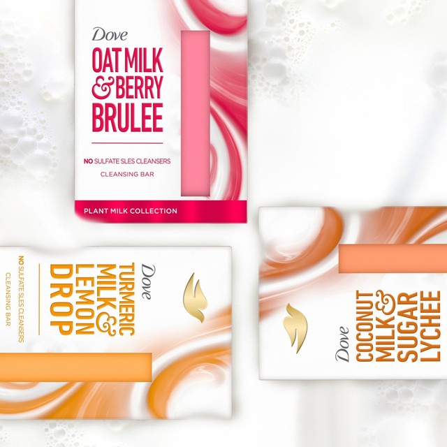 Dove Oat Milk & Berry Brulee soap bar - British product