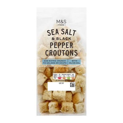 Croûtons M&S sel de mer poivre noir 80g