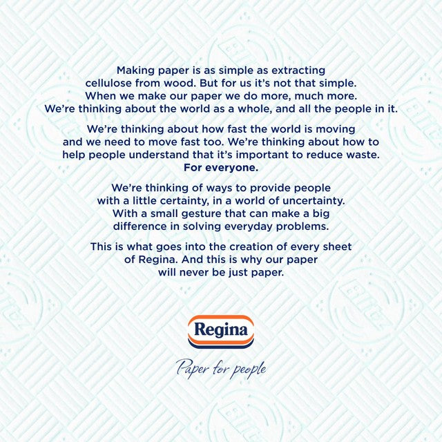 Regina Blitz kitchen roll 4 pack, imported from the UK