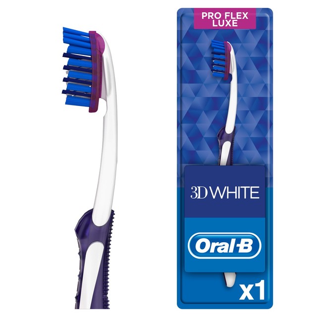 Oral-B 3D White Luxe manual toothbrush Medium, imported from the UK
