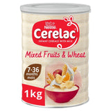 Nestle Cerelac mixed fruits & wheat infant cereal 1kg, imported from the UK