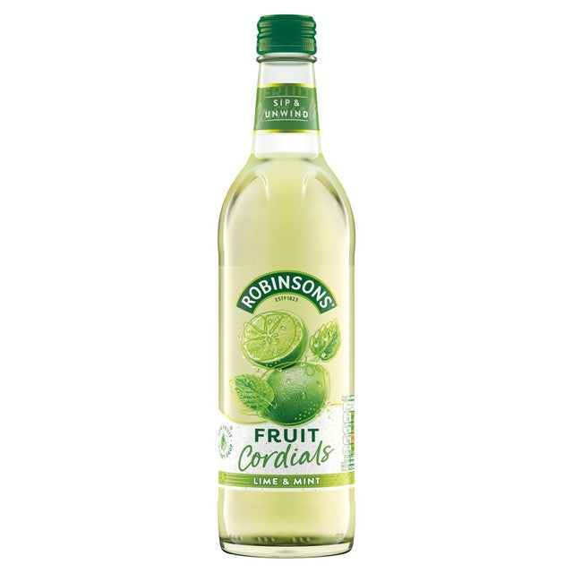 Robinsons lime and mint fruit cordial 500ml, imported from the UK