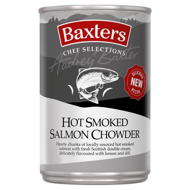 Baxters hot smoked salmon chowder soup 400g - British product
