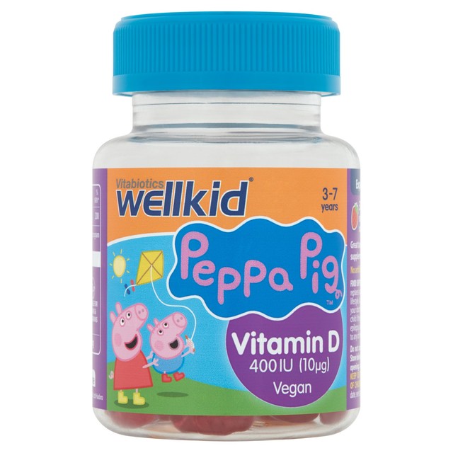 Vitabiotics WellKid Vitamin D Jellies Strawberry Peppa Pig 30 Pack (British brand)