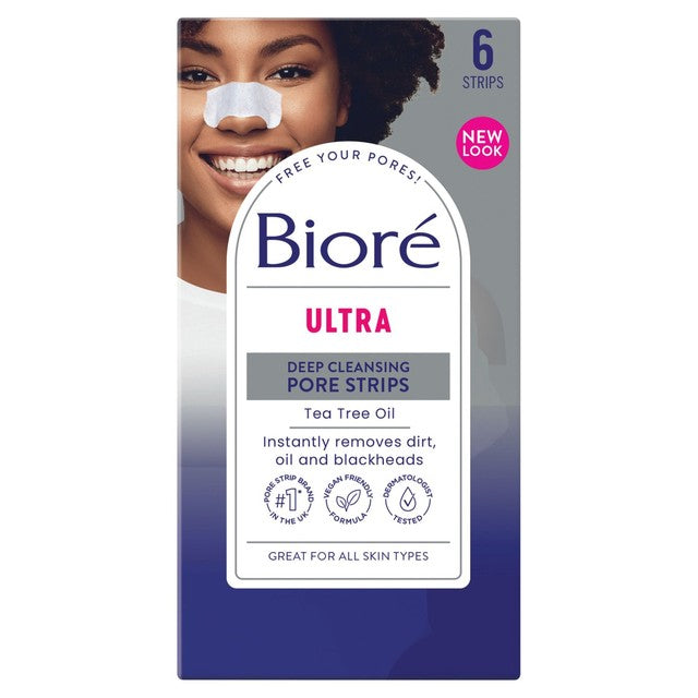Biore pore strips Tea Tree 6 Pack - British product