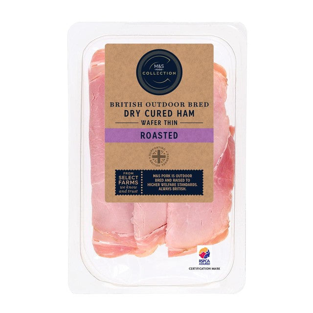 M&S outdoor bred British ham slices 115g, imported from the UK