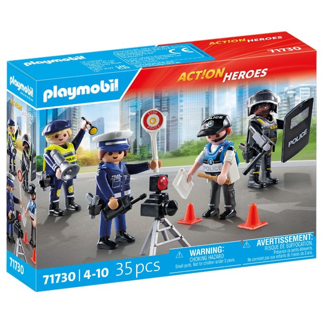 Playmobil Action Heroes Police Figure Set, imported from the UK
