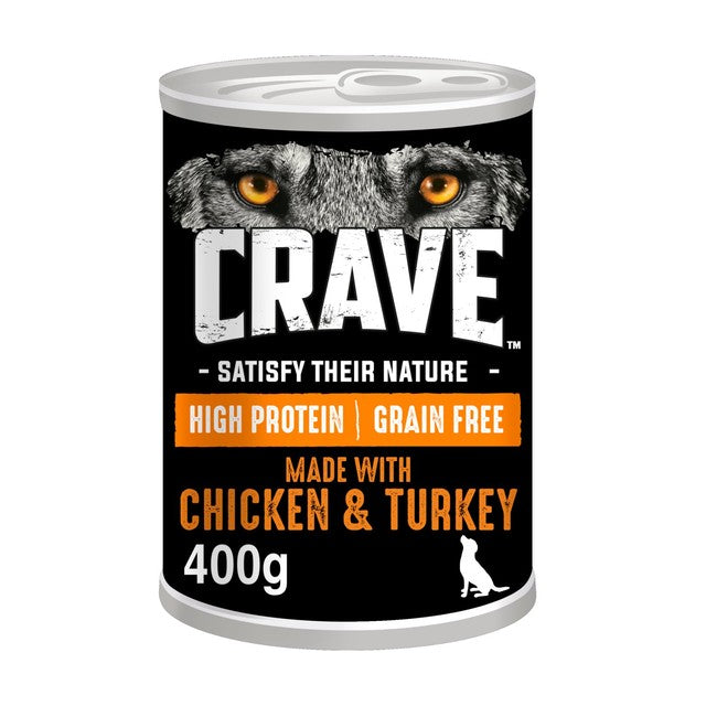 Crave dog food chicken turkey 400g - British product