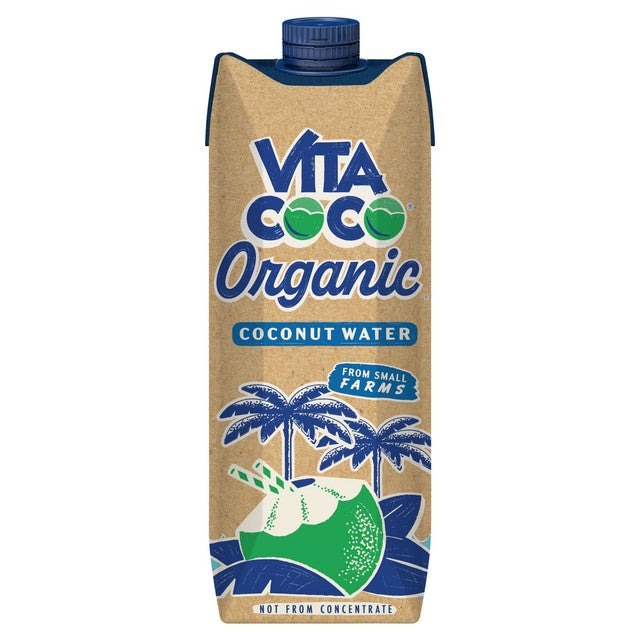 Vita Coco Organic Coconut Water 1L carton (British brand)