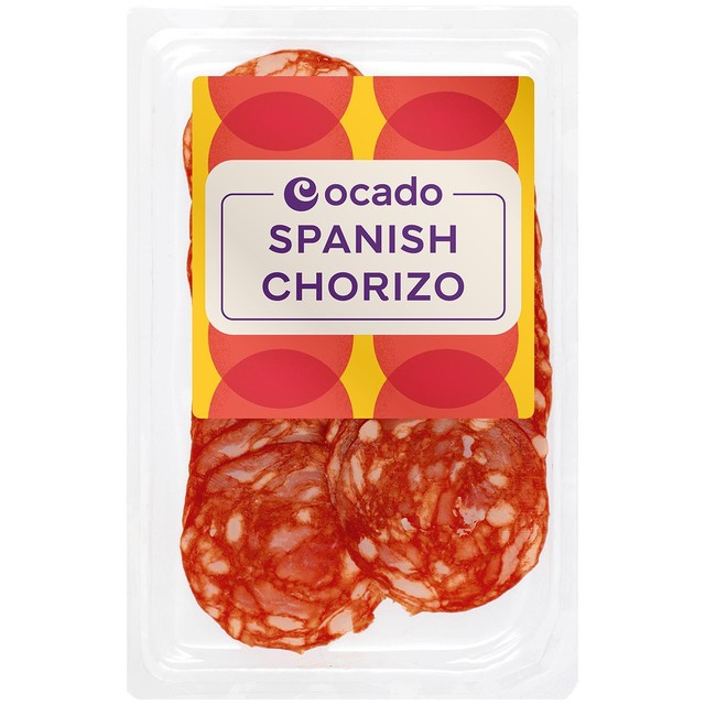 Ocado Spanish chorizo slices 100g, imported from the UK