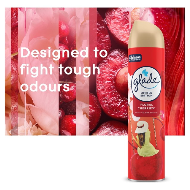 Glade aerosol air freshener Floral Cherries 300ml, UK version