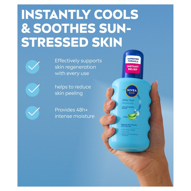 Nivea after sun spray 200ml, imported from the UK