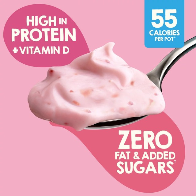 Light & Free raspberry Greek style yogurt 4 x 115g, UK version