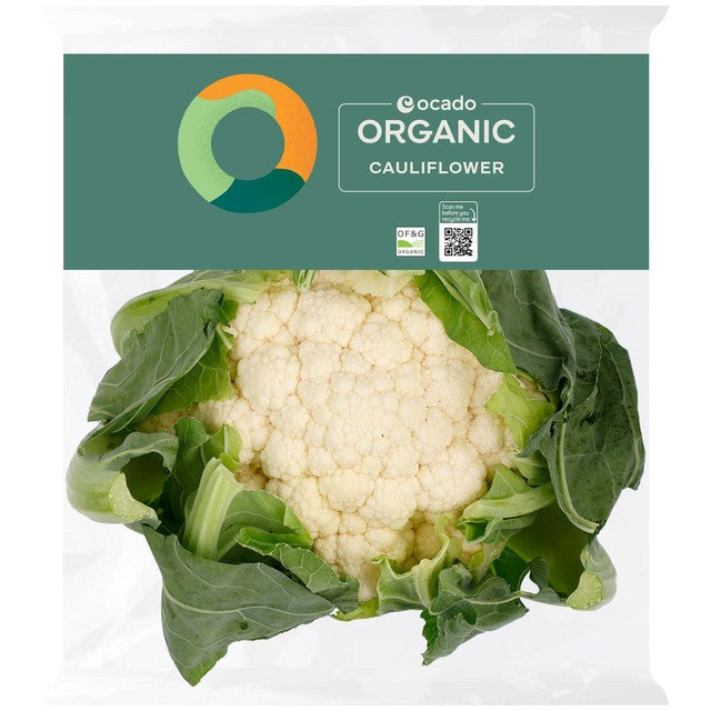 Fresh Ocado Organic Cauliflower, imported from the UK