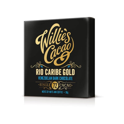 Willies Cacao Rio Caribe 72% Vegan Dark Chocolate Bar 50g