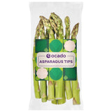 Ocado asparagus tips 125g, imported from the UK