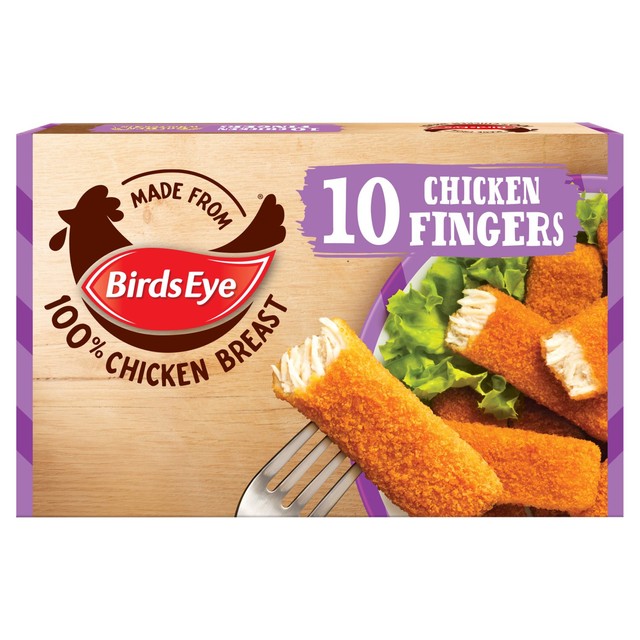 Birds Eye 10 breaded chicken fingers 250g - British product