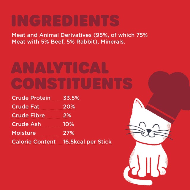 Webbox cat treat sticks with beef and rabbit 30g (British brand)