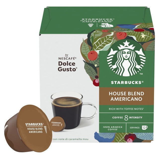 Starbucks Medium House Blend coffee pods 12 pack (British brand)