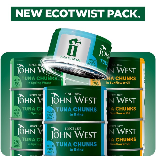 John West Tuna Chunks in Brine 4 x 125g, UK version