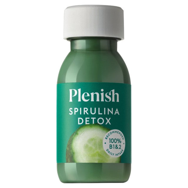 Plenish Apple & Spirulina Detox Shot 60ml, imported from the UK