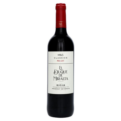 M&S El Duque De Miralta Spanish Red Wine 75cl