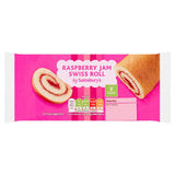 Sainsburys Raspberry Swiss Roll Cake 190g