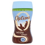 Options white hot chocolate powder 220g, imported from the UK