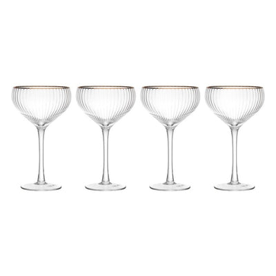 Mikasa Sorrento Champagne Coupe Glasses 350ml