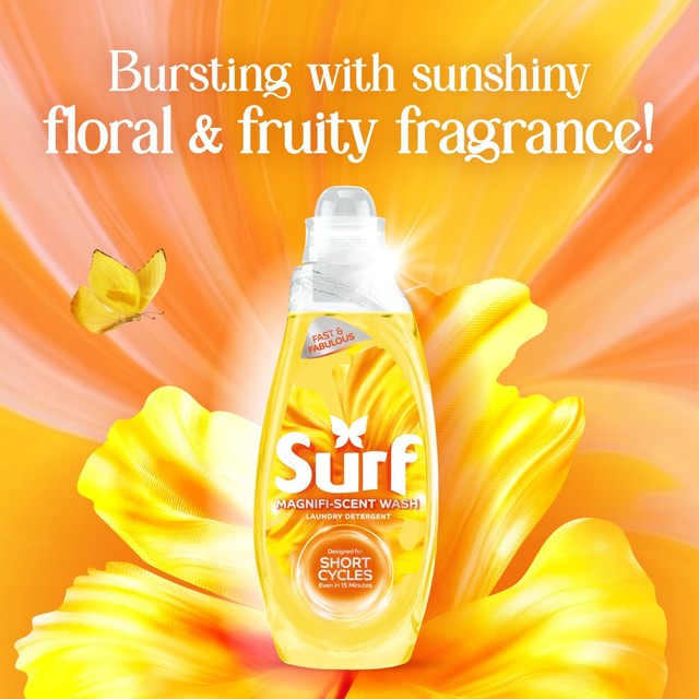 Surf Quick Wash laundry liquid Sunshine Blossom 837ml (British brand)