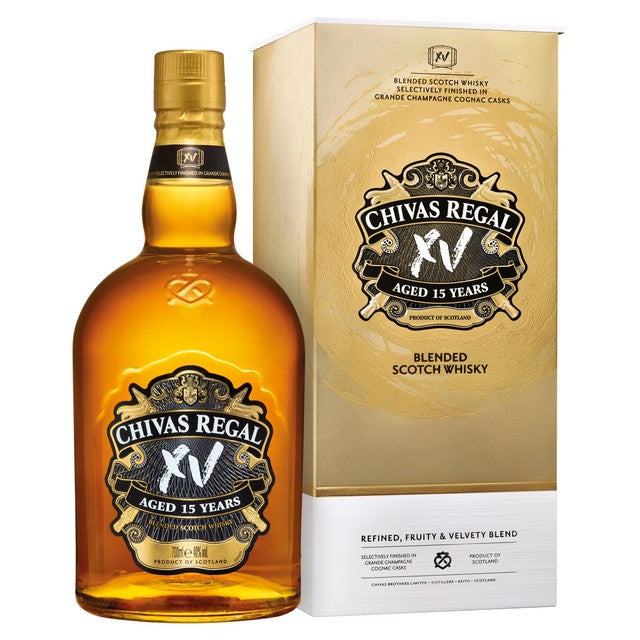 Chivas Regal XV 15 Year Old blended Scotch whisky 70cl - British product