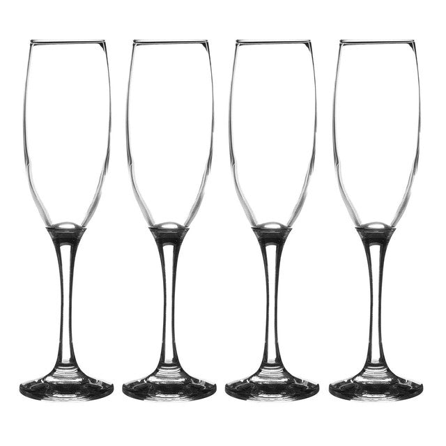Ravenhead Mode champagne flutes 4-pack, imported from the UK