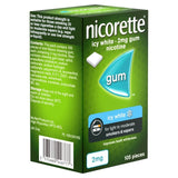 Nicorette icy white nicotine gum 2mg 105 pieces, imported from the UK