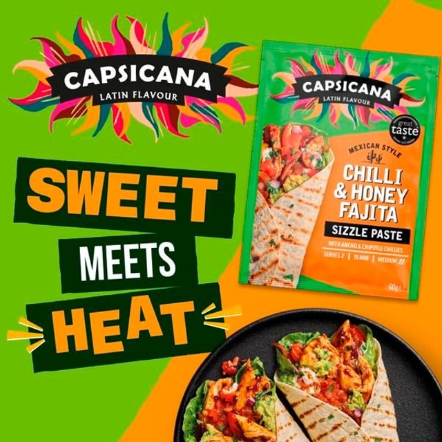 Capsicana Mexican Chilli & Honey Cooking Paste 60g - British product