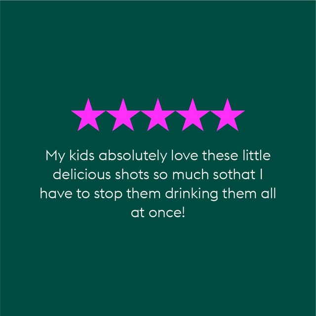 PLENISH kids strawberry shot 4 x 60ml, imported from the UK