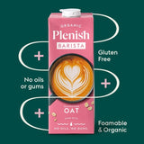 Plenish Organic Oat Barista Drink 1L, imported from the UK