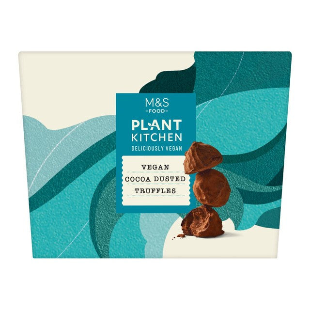 M&S vegan cocoa dusted chocolate truffles 260g, imported from the UK