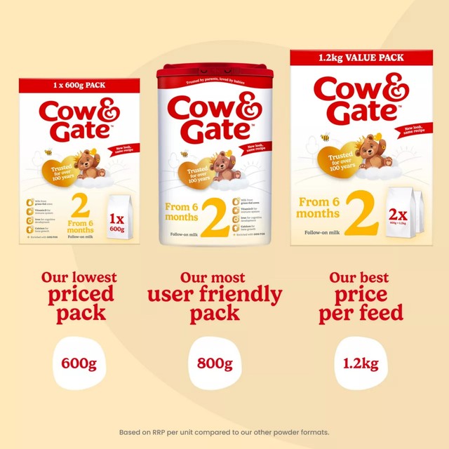 Cow & Gate Stage 2 Follow On Milk 800g - British product